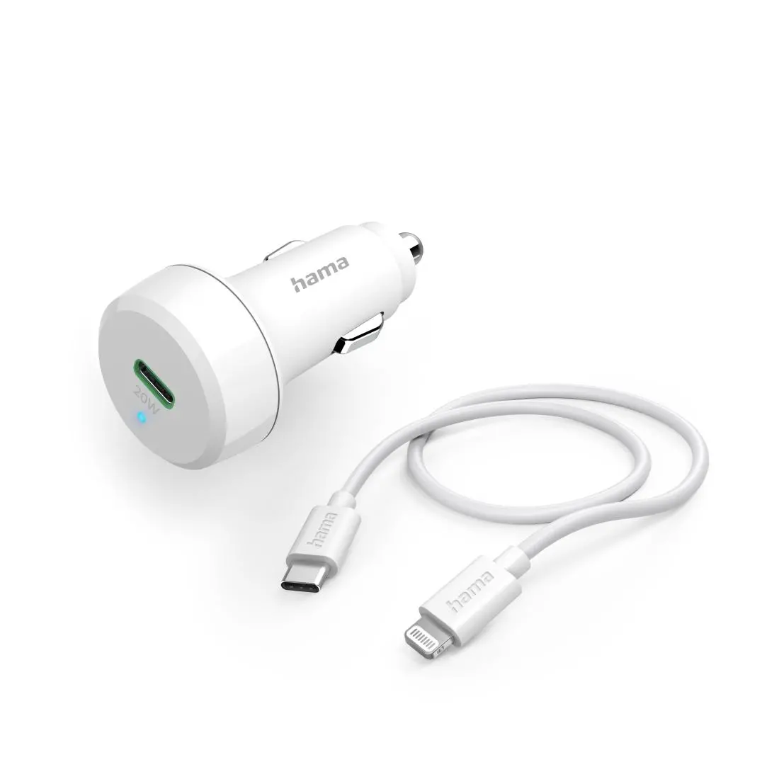 Ładowarka samochodowa Hama PD Qualcomm 20W Biały