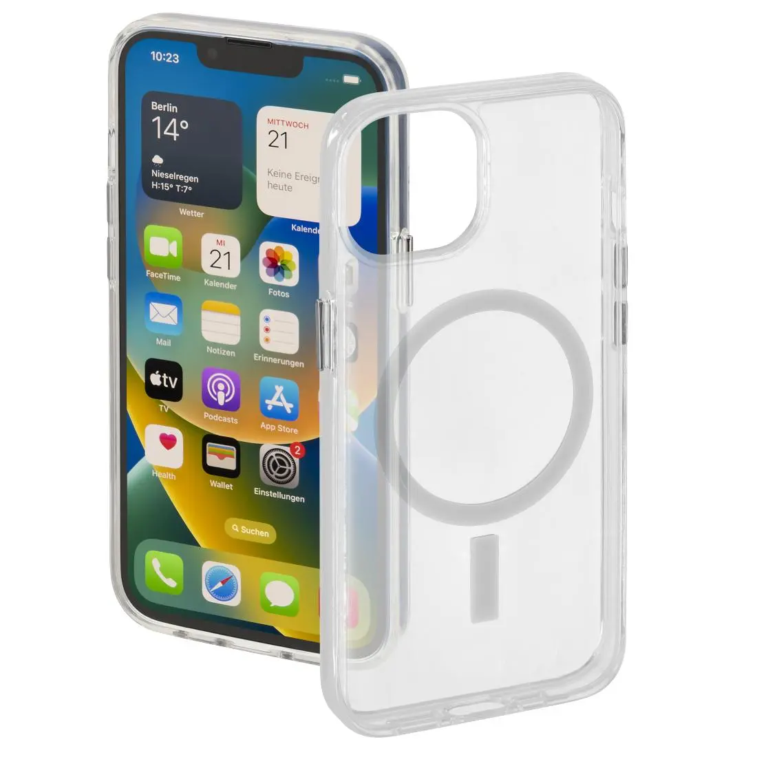 Etui Hama MagCase Safety do iPhone 14 Plus Przezroczysty