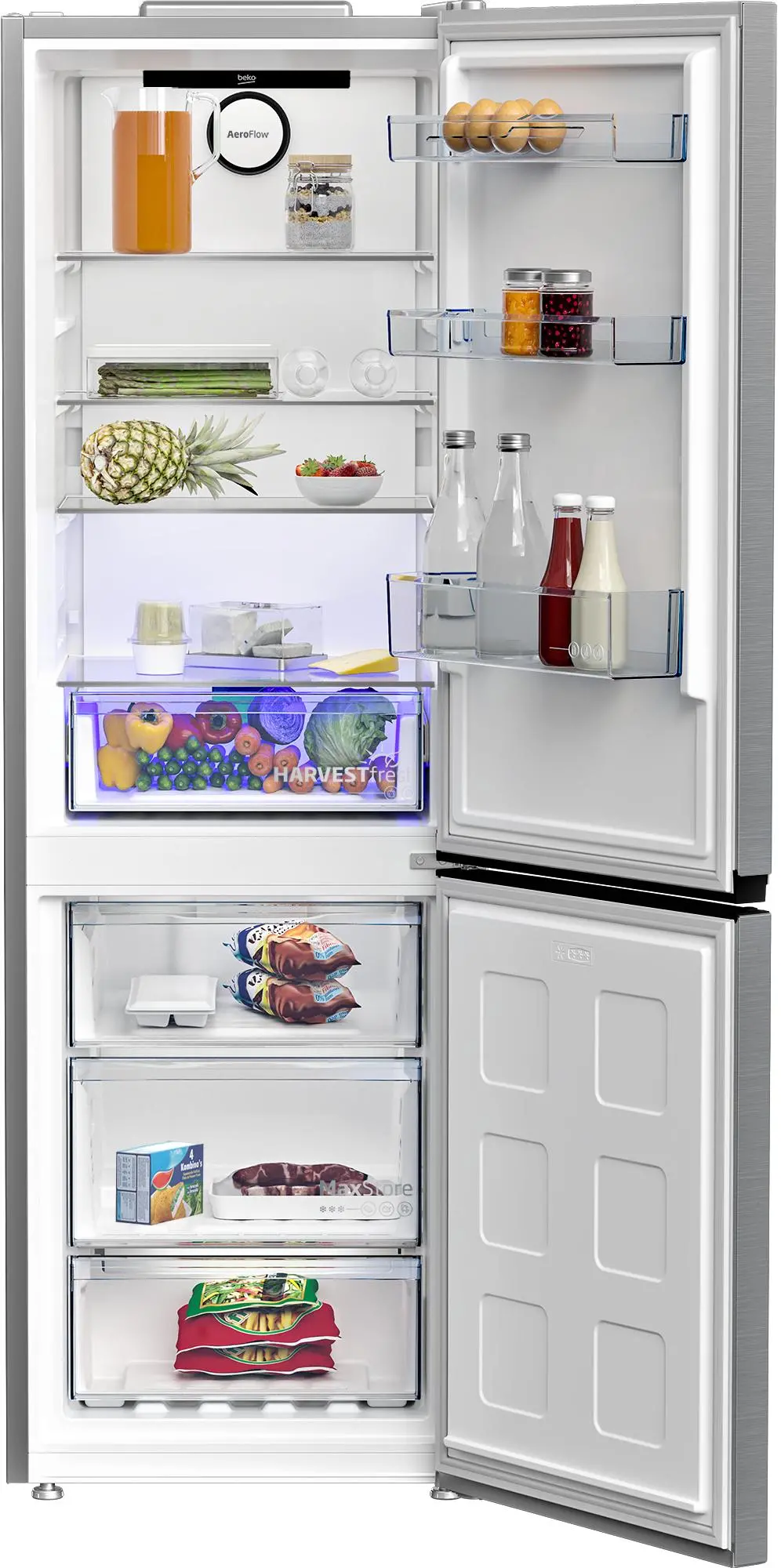 Lodówka Beko bPro500 B5RCNA366HXB1 Pełny No Frost 186,5cm Komora świeżości Srebrny