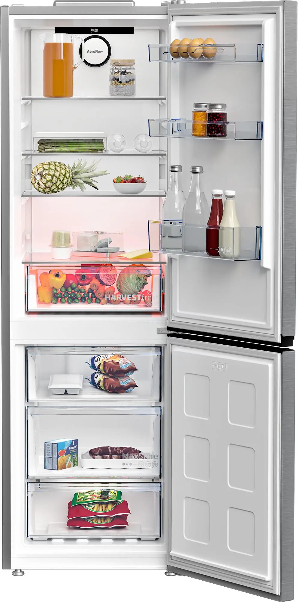 Lodówka Beko bPro500 B5RCNA366HXB1 Pełny No Frost 186,5cm Komora świeżości Srebrny