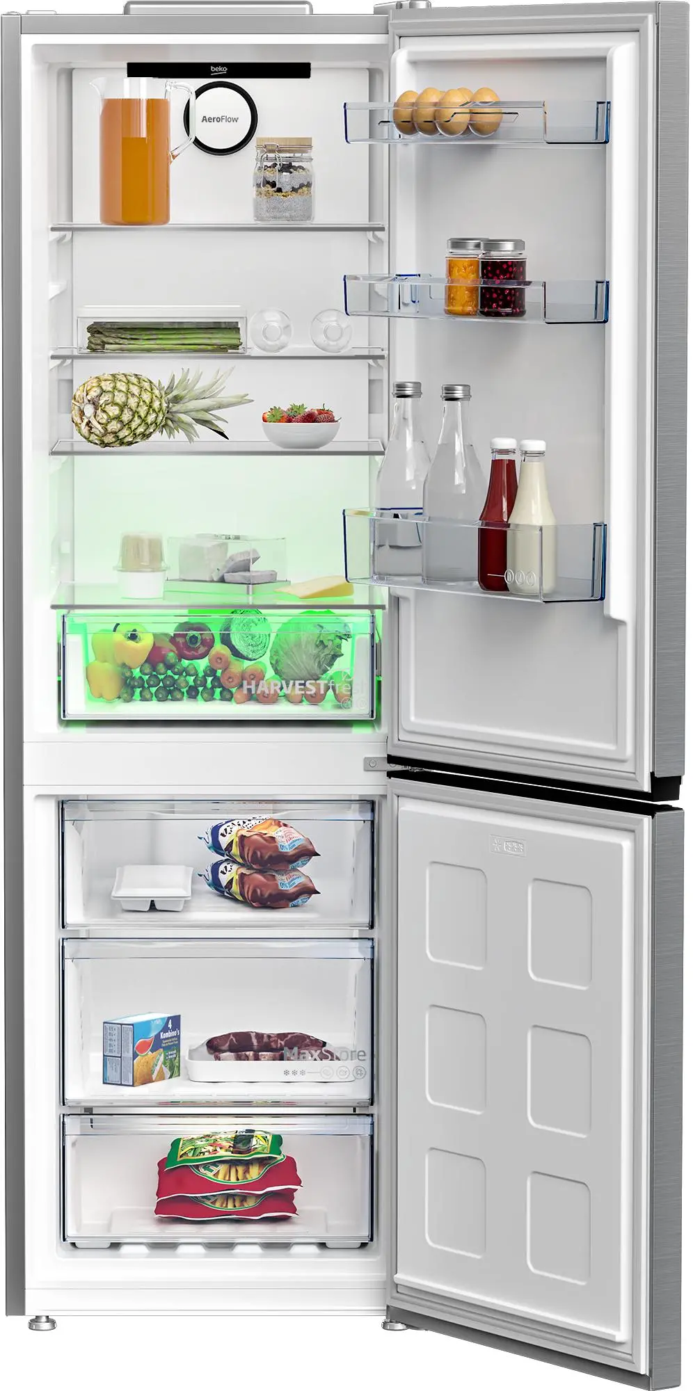 Lodówka Beko bPro500 B5RCNA366HXB1 Pełny No Frost 186,5cm Komora świeżości Srebrny