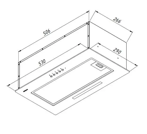 Okap Akpo WK-7 Micra Glass 60 Biały