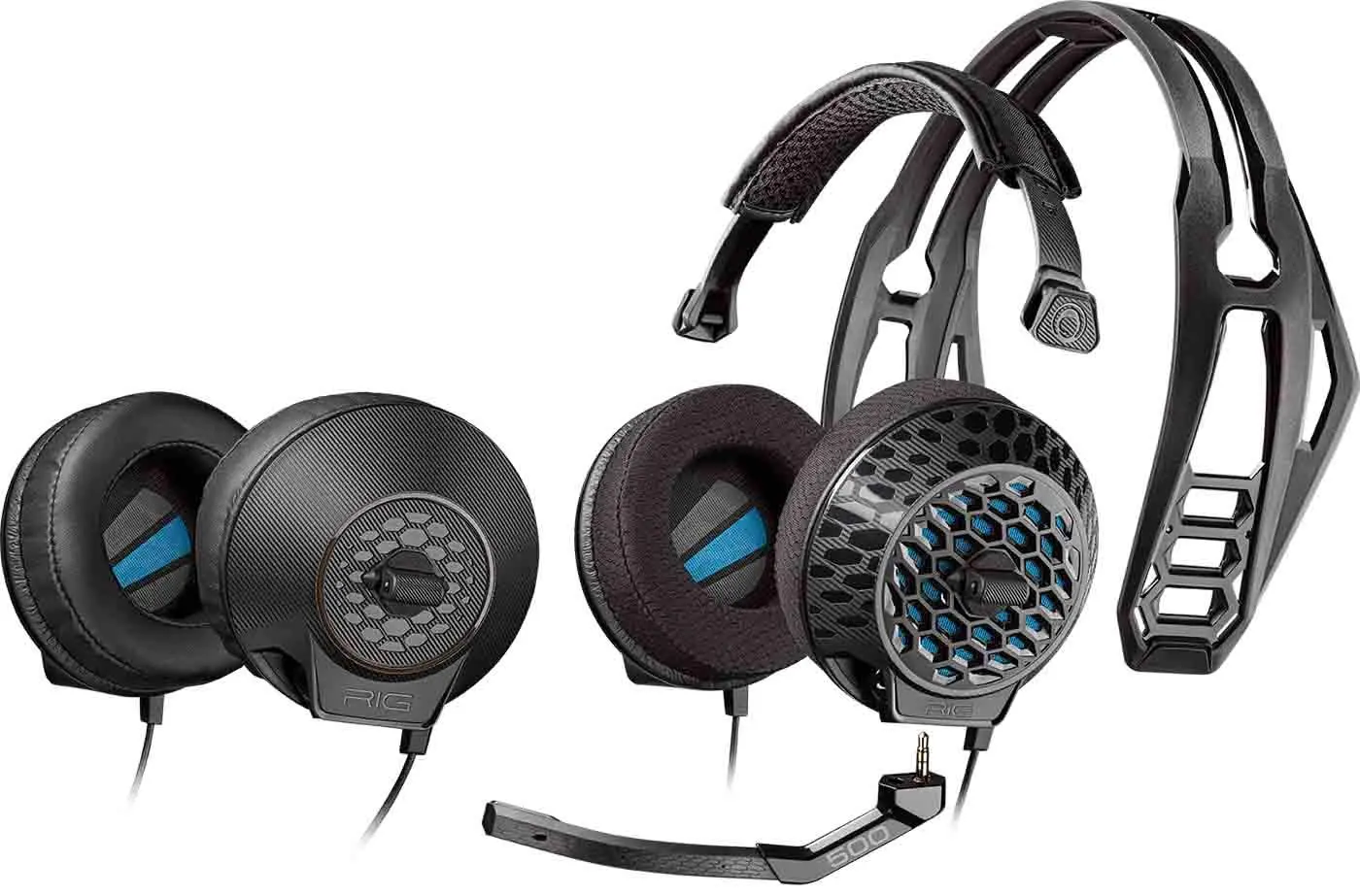 Słuchawki przewodowe z mikrofonem Plantronics RIG 500 E Nauszne Czarny
