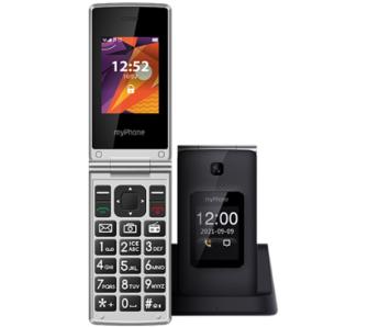 Telefon myPhone Tango LTE+ - 2,4" - 2 Mpix - czarno - srebrny