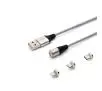 Kabel Savio CL-153 1m Srebrny