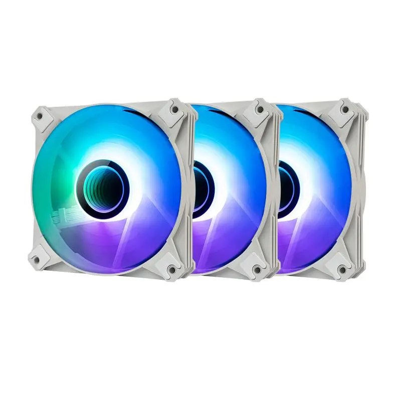 Zestaw wentylatorów Darkflash INF8 3w1 120mm Biały