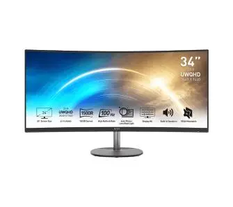 Monitor MSI PRO MP341CQ 34" UWQHD VA 100Hz 4ms Zakrzywiony