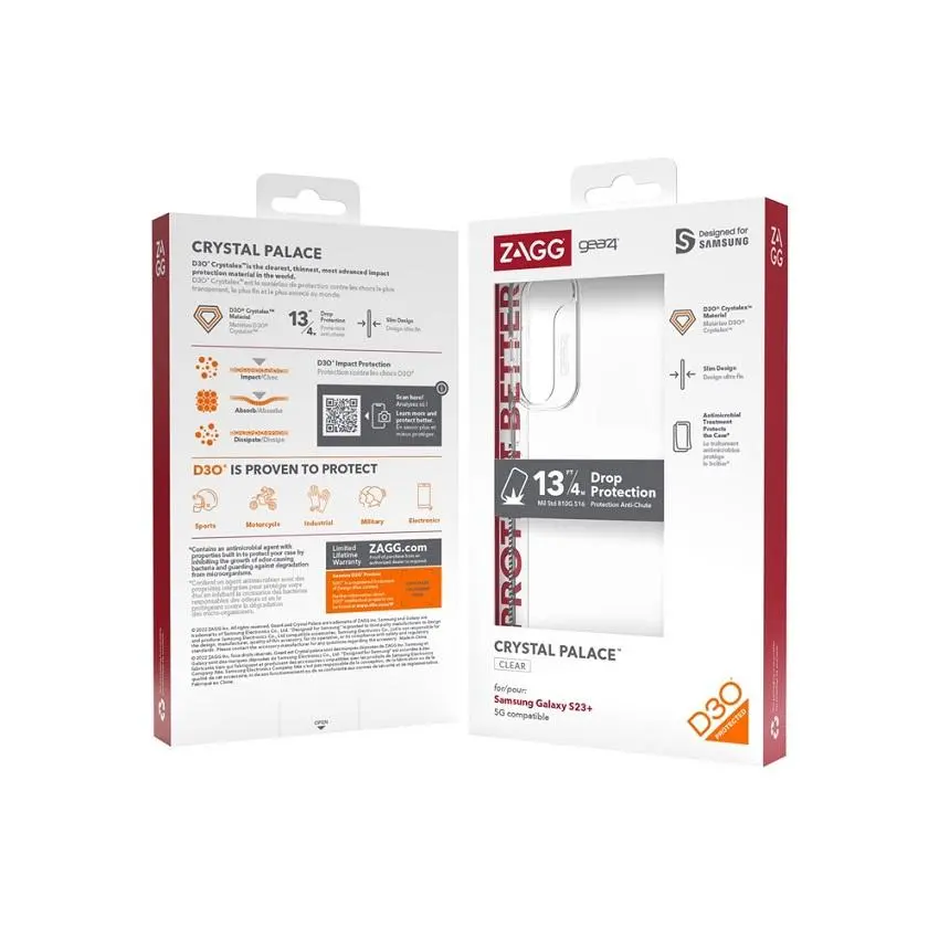 Etui Gear4 Crystal Palace do Samsung Galaxy S23+ Przezroczysty