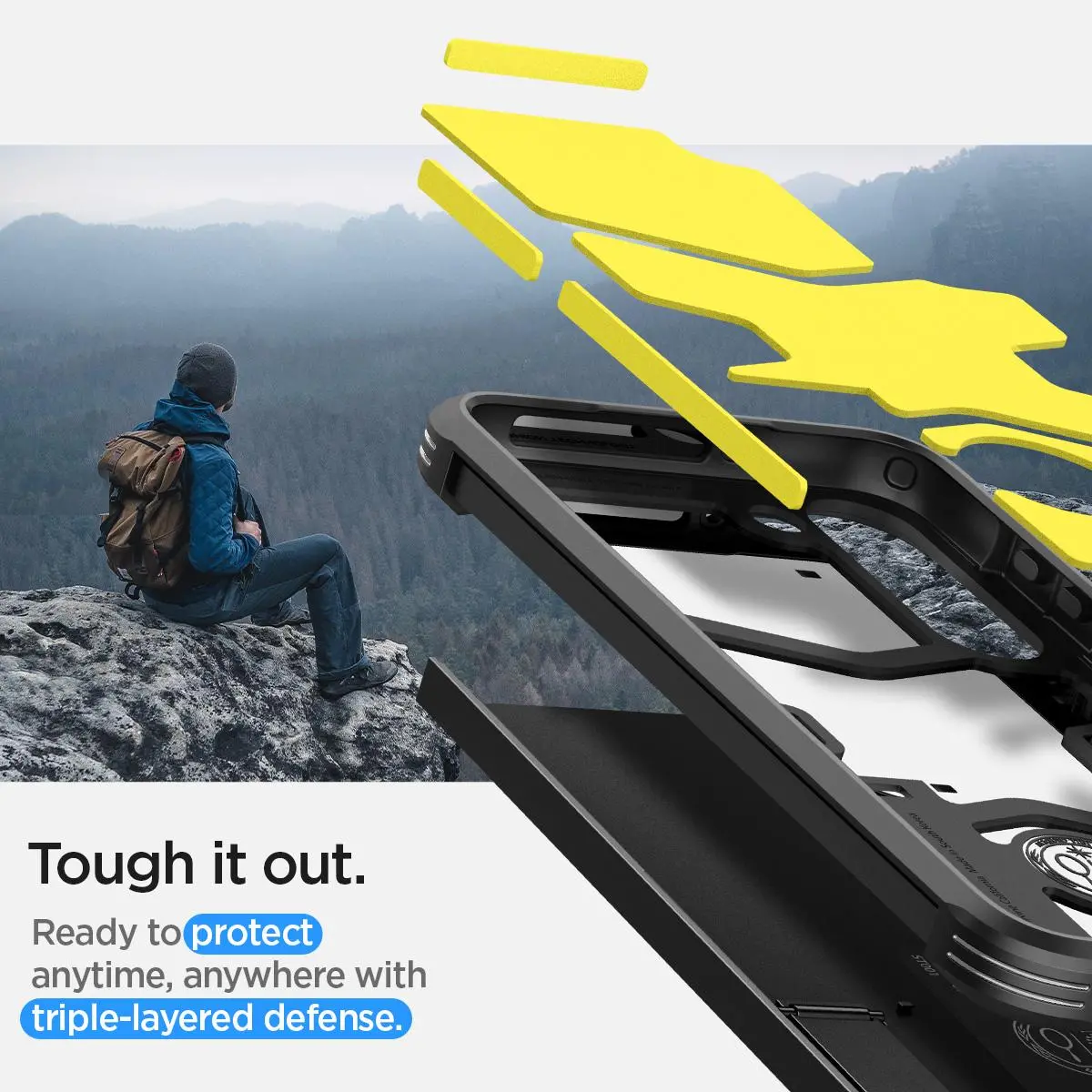 Etui Spigen Tough Armor do Samsung Galaxy S23 Czarny