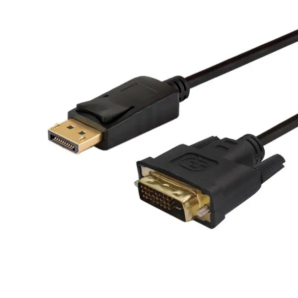 Kabel DisplayPort Savio CL-122 DP (M) – DVI (M) 3m  Czarny