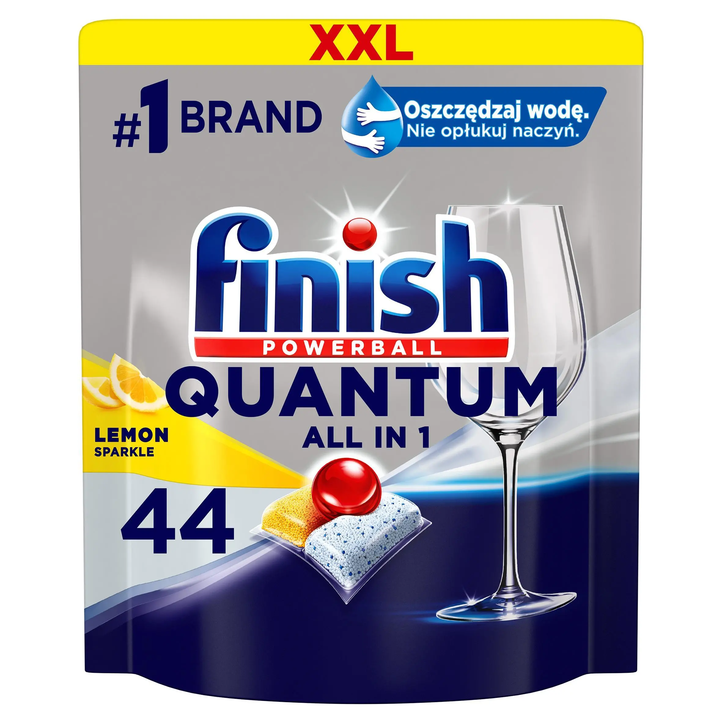 Kapsułki do zmywarki Finish Quantum All in 1 Lemon + Regular 88szt.
