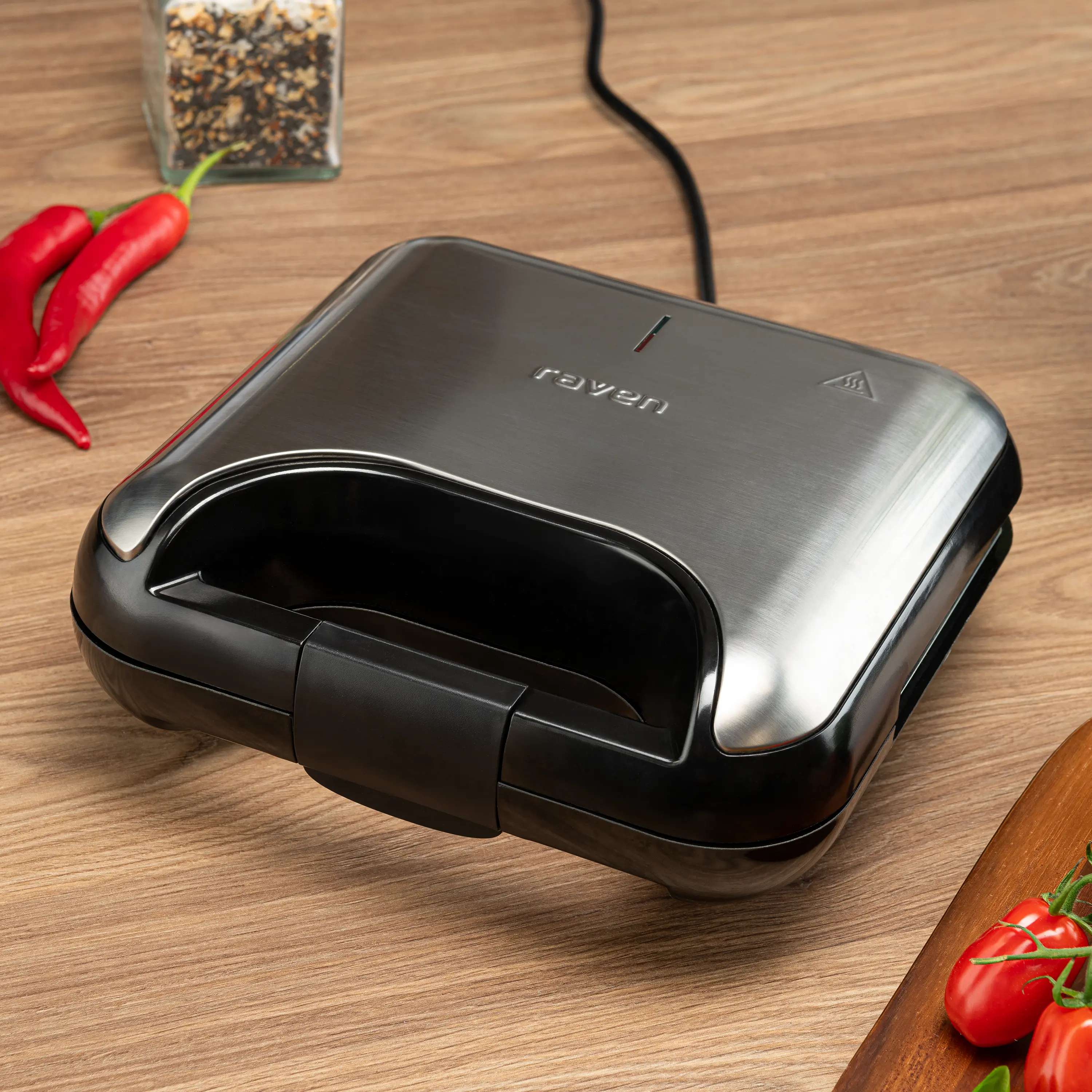Opiekacz Raven ES010 3w1 Trójkąty Gofry Panini 800W