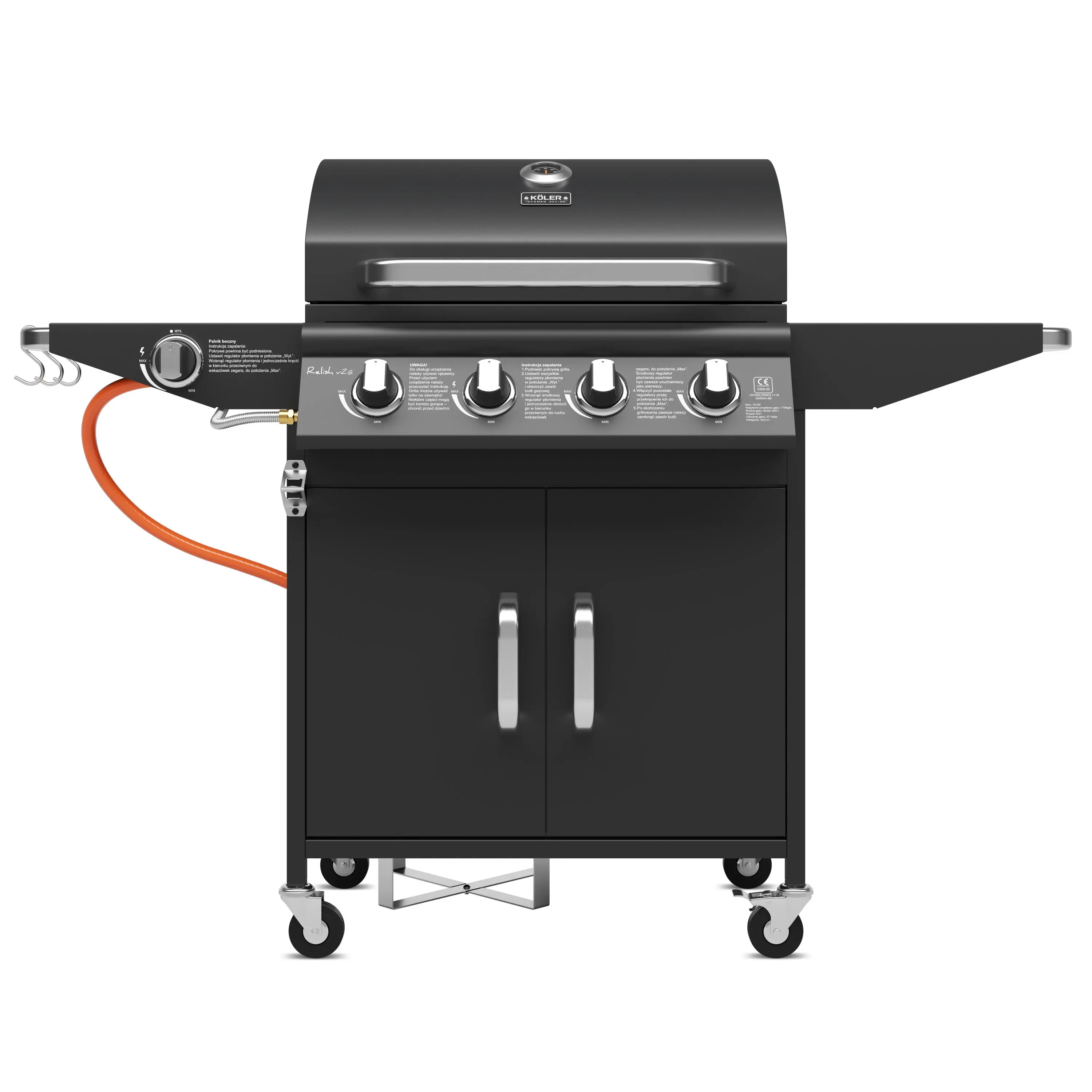 Grill gazowy Koler Relish v2 Czarny