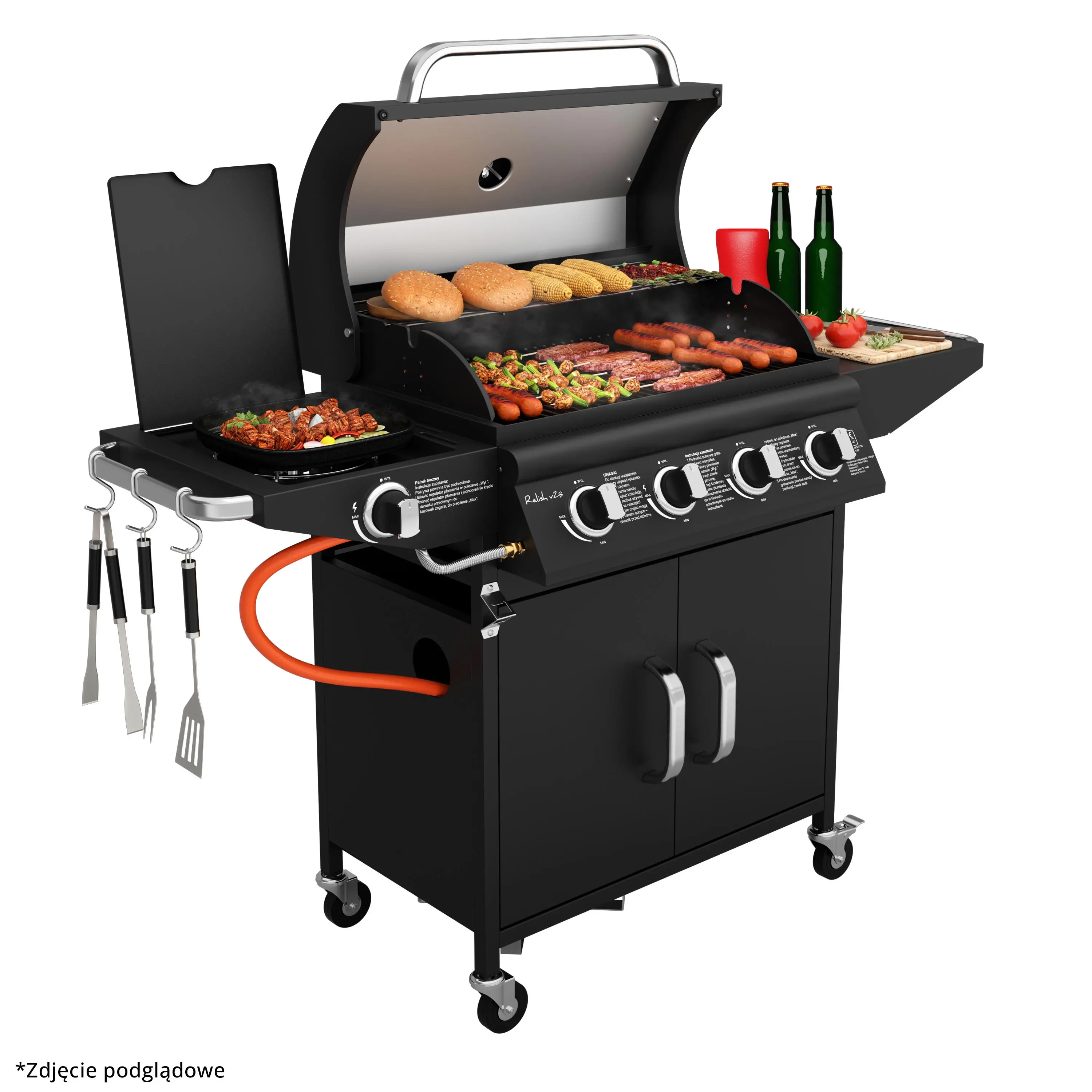 Grill gazowy Koler Relish v2 Czarny