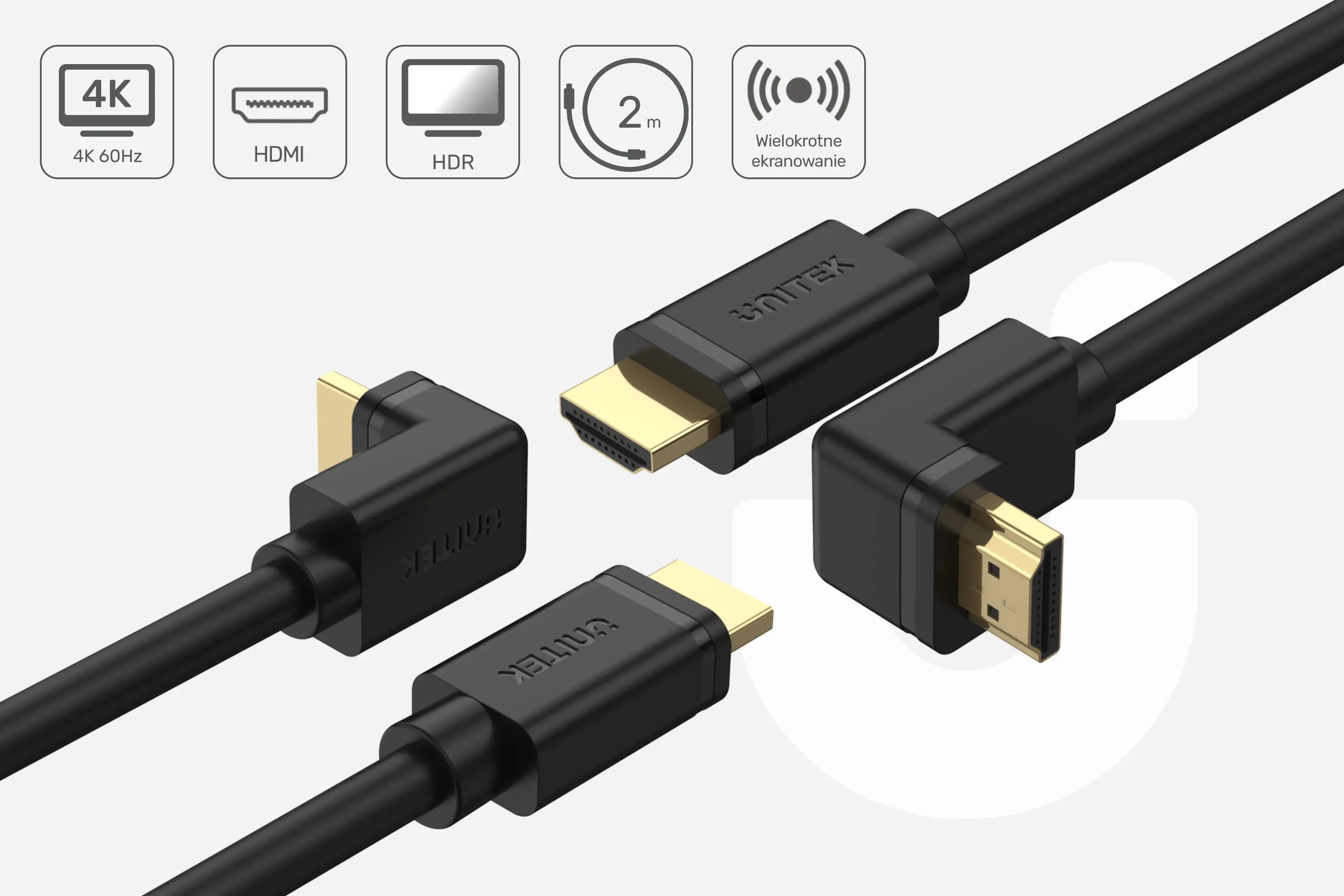 Kabel HDMI Unitek Y-C1009 3m Czarny