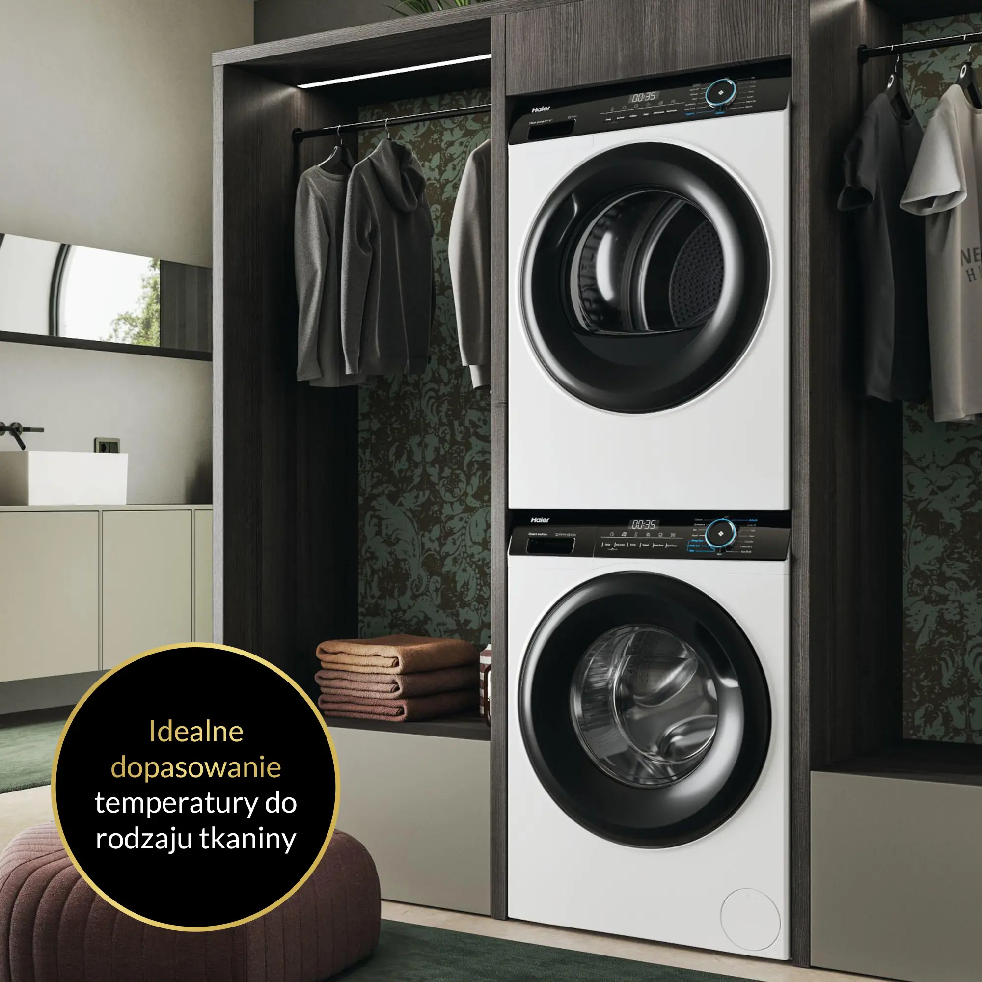 Suszarka Haier I-Pro 3 HD80-A2939-S 58cm 8kg
