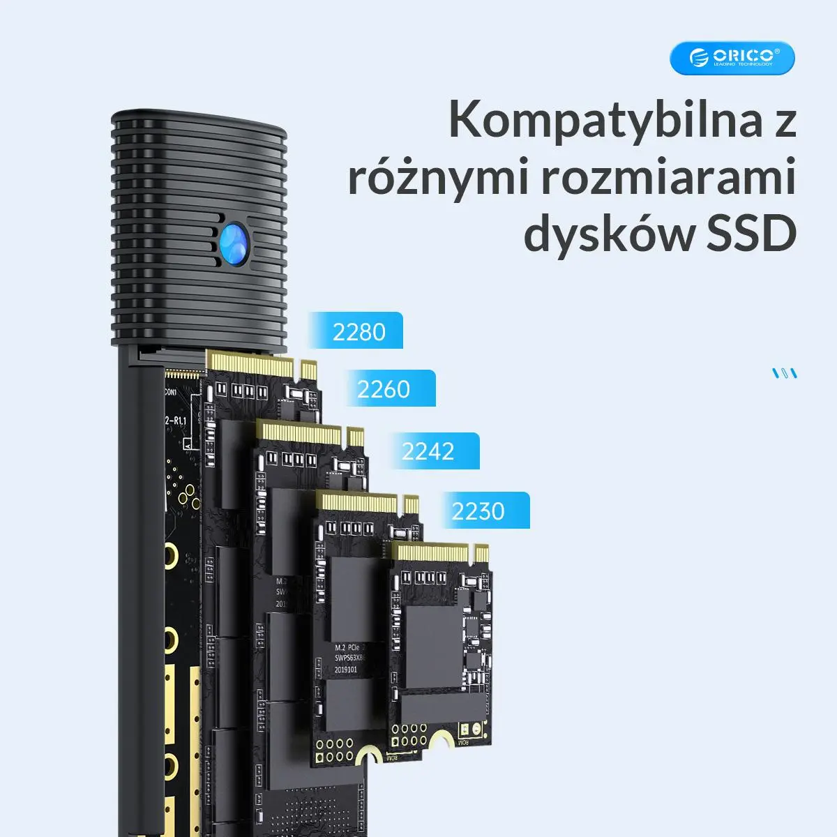 Obudowa Orico PWM2-BK-EP Czarny