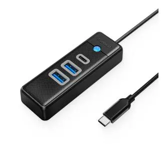 Hub USB Orico PWC2U-C3-015-BK-EP USB-C 2x USB-A 3.1 + USB-C Czarny