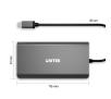 Hub USB Unitek D1019B USB-C 3.1 8w1 z Power Delivery 100W Czarny
