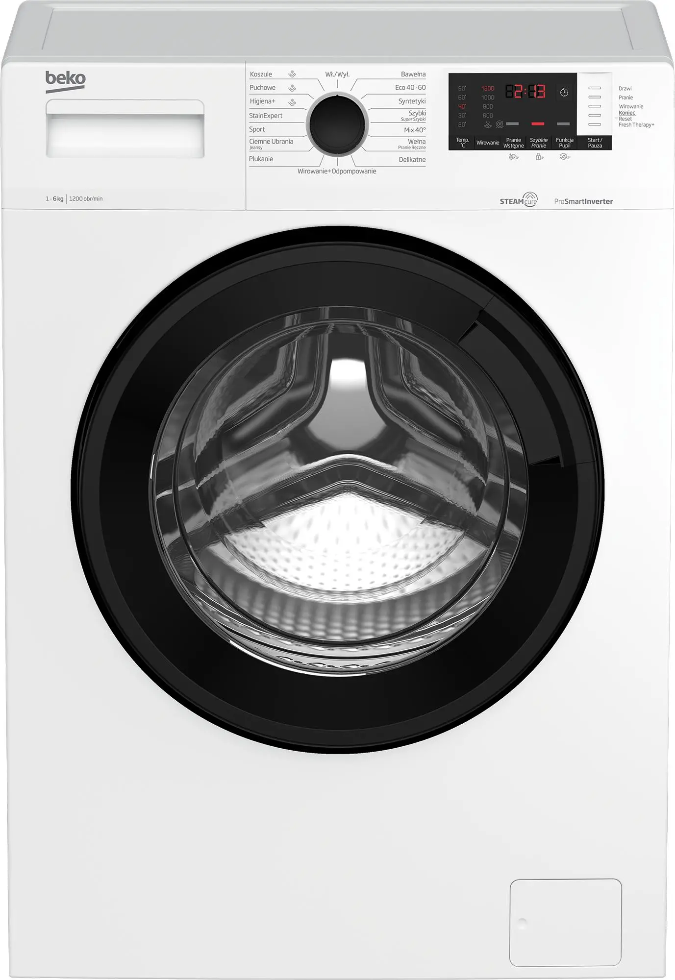Beko WUE6612WPBSE SteamCure Slim 6kg 1200obr/min