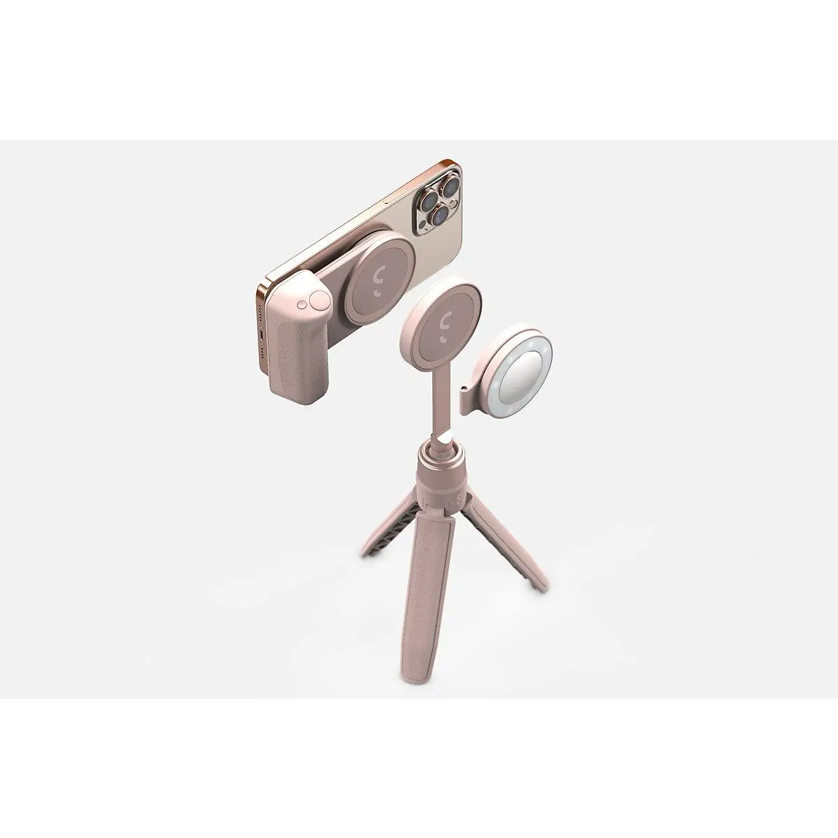 Uchwyt ShiftCam SnapGrip Creator Kit do fotografii mobilnej MagSafe + statyw  Różowy