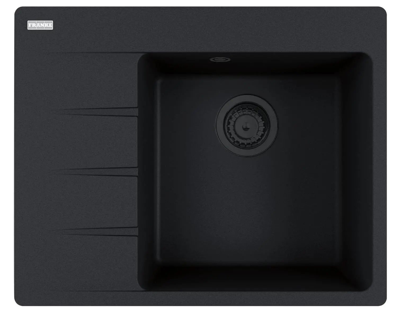 Zlewozmywak Franke Centro CNG 611-62 TL Komora z prawej strony Granitowy Czarny mat