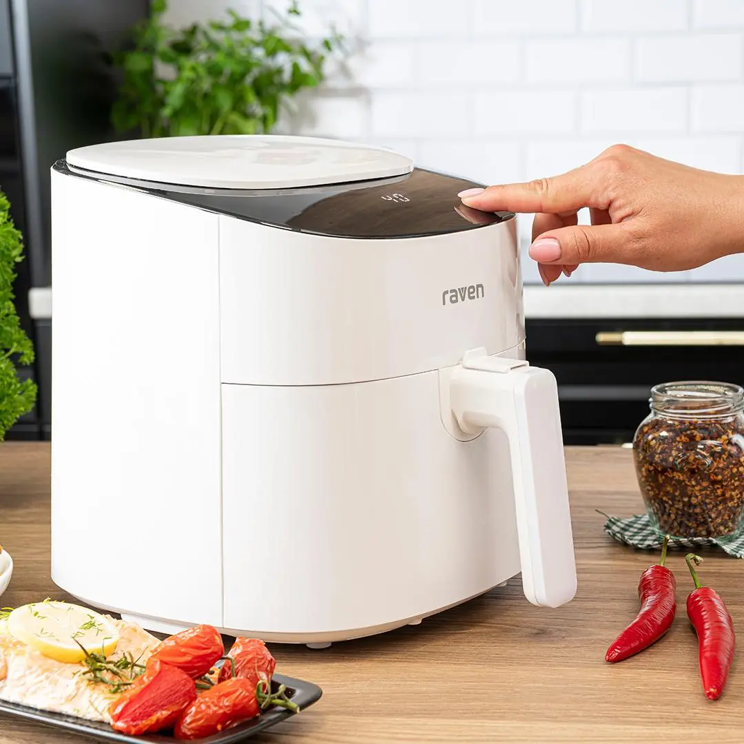 Frytkownica beztłuszczowa Raven EFN005 1300W 3,5l 8 programów automatycznych
