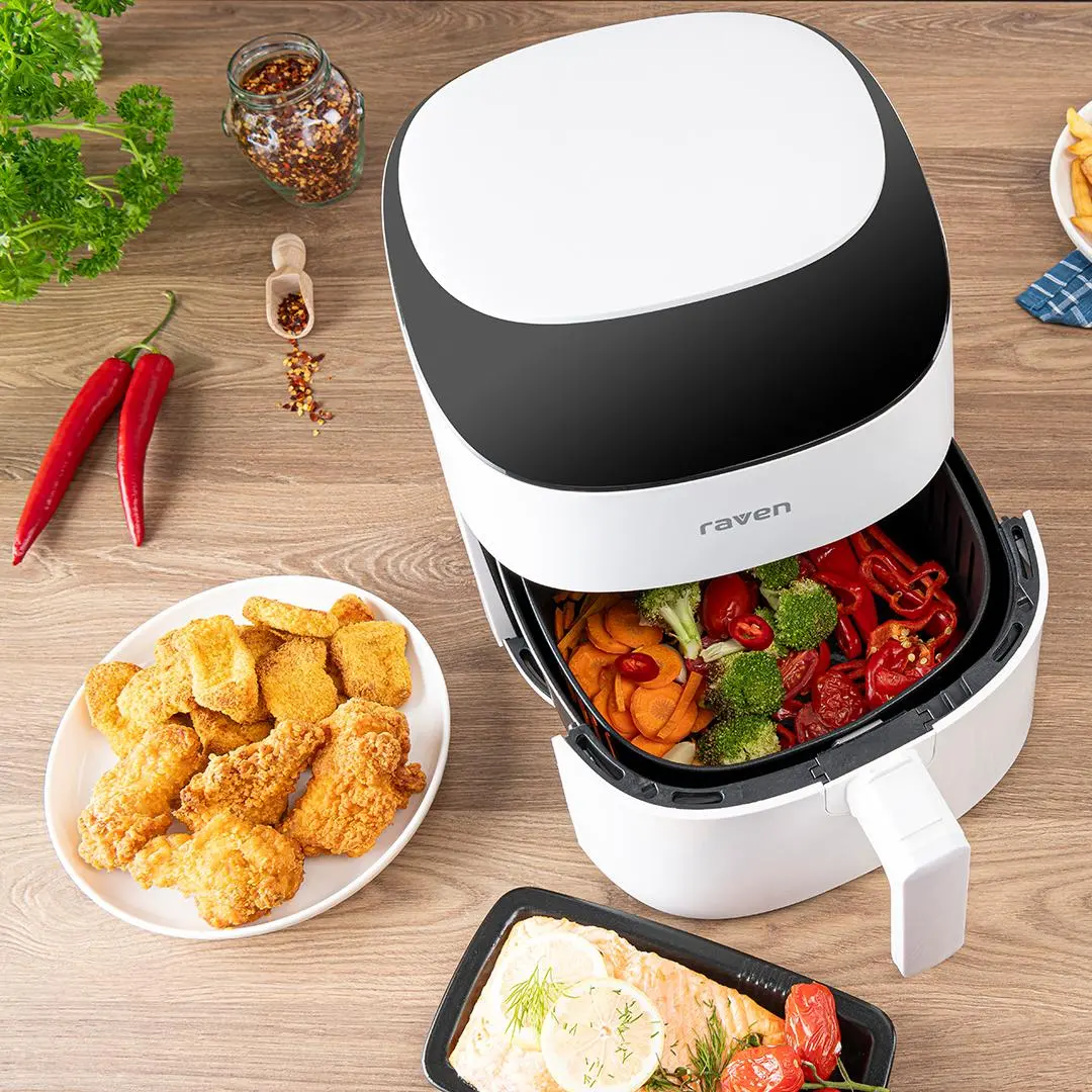 Frytkownica beztłuszczowa Raven EFN005 1300W 3,5l 8 programów automatycznych