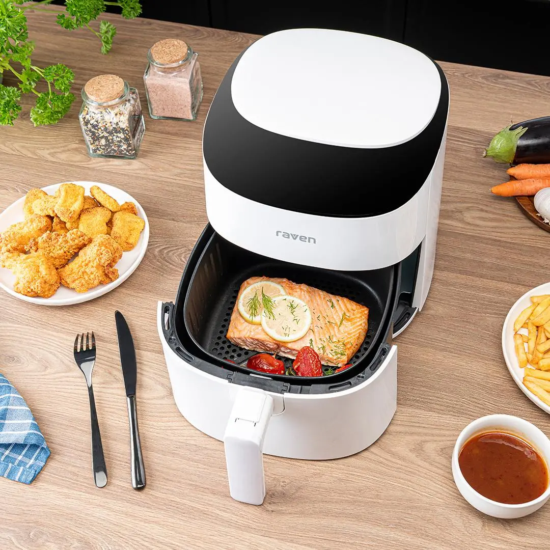 Frytkownica beztłuszczowa Raven EFN005 1300W 3,5l 8 programów automatycznych