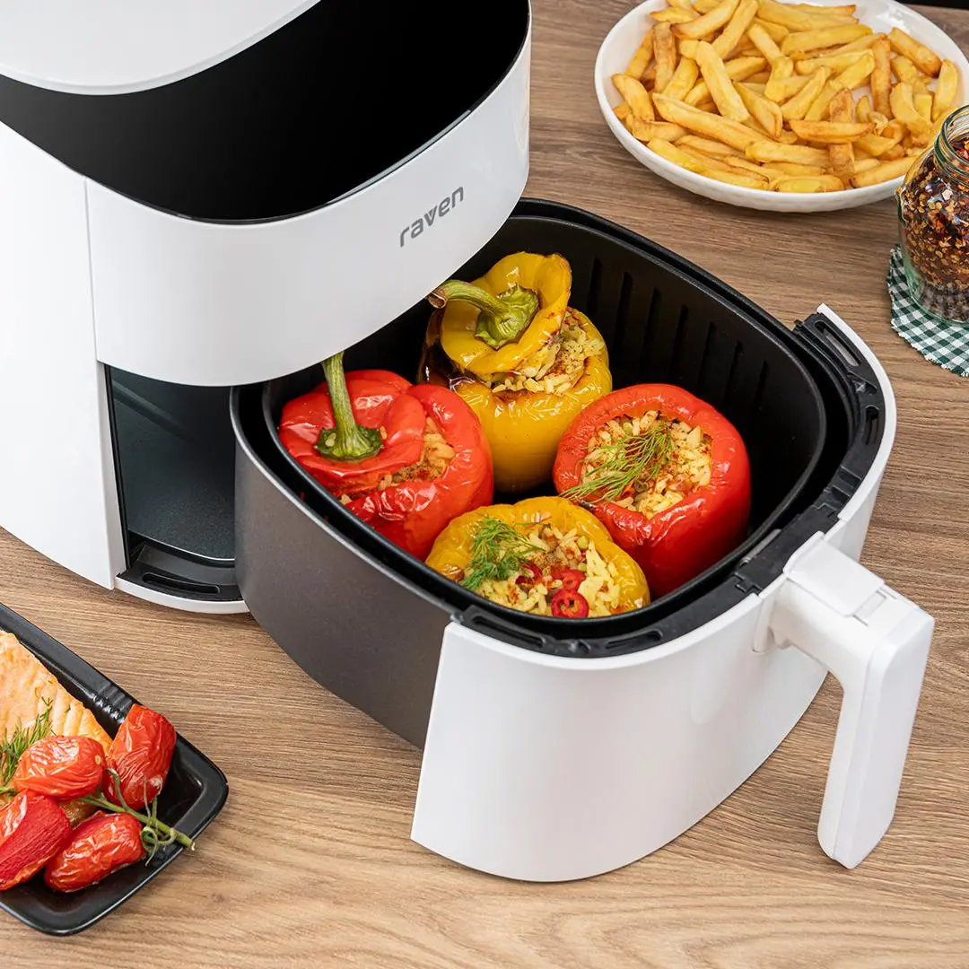 Frytkownica beztłuszczowa Raven EFN005 1300W 3,5l 8 programów automatycznych