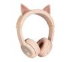 Słuchawki bezprzewodowe BuddyPhones Play Ears Plus Cat Dla dzieci Nauszne Bluetooth 5.0 Różowy