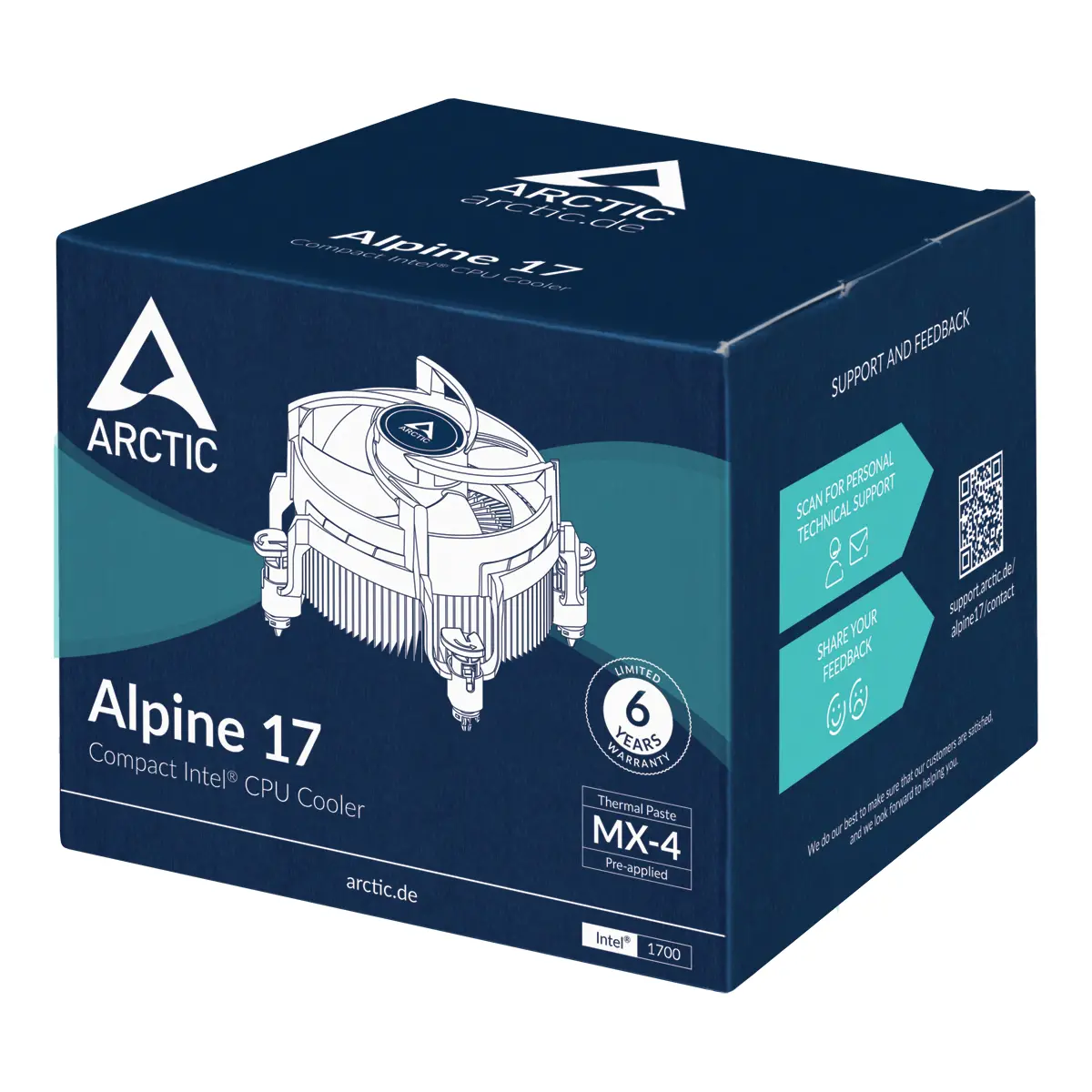 Chłodzenie Arctic Alpine 17 Czarny