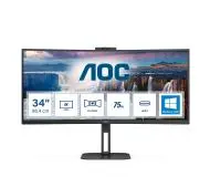 AOC CU34V5CW/BK  z kamerą internetową 34" UWQHD VA 100Hz 1ms Zakrzywiony