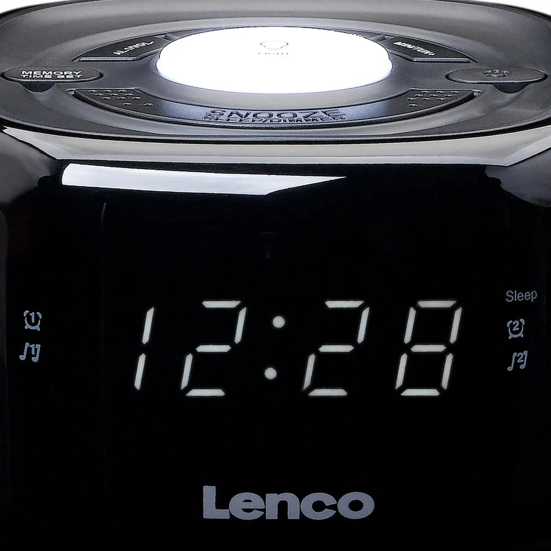 Radiobudzik Lenco CR-12BK Czarny
