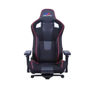 Крісло OCPC Gaming Fuoco Gamingowy do 150kg Skóra ECO Zamsz Czarno-czerwony