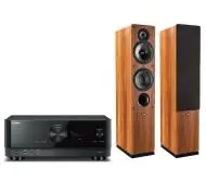 Yamaha MusicCast RX-V6A Czarny, Indiana Line Tesi 561 Orzech