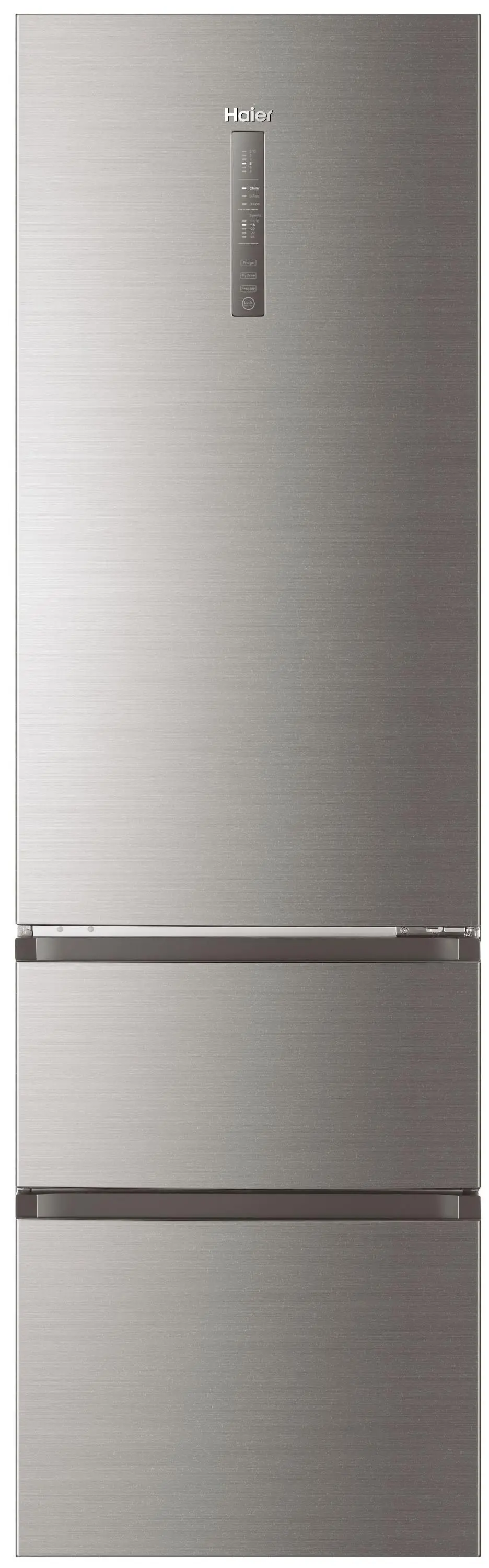 Lodówka Haier Seria 3 A3FE837CHJ Pełny No Frost 200,5cm Szuflada z kontrolą wilgotności Srebrny