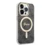 Zestaw Guess GUBPP14LH4EACSK ładowarka indukcyjna + etui 4G Print MagSafe do iPhone 14 Pro