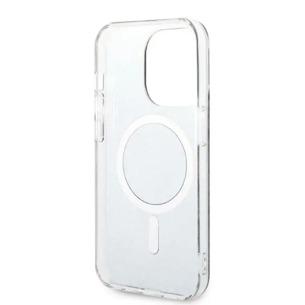 Zestaw Guess GUBPP14LH4EACSK ładowarka indukcyjna + etui 4G Print MagSafe do iPhone 14 Pro