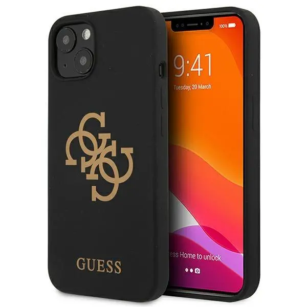 Etui Guess Silicone 4G Logo GUHCP13SLS4GGBK do iPhone 13 mini