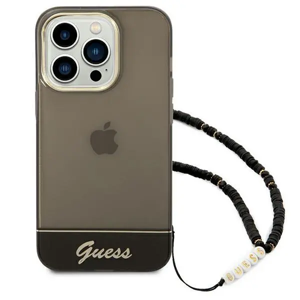 Etui Guess Translucent Pearl Strap GUHCP14XHGCOHK do iPhone 14 Pro Max