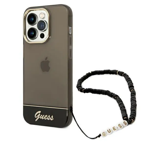 Etui Guess Translucent Pearl Strap GUHCP14XHGCOHK do iPhone 14 Pro Max