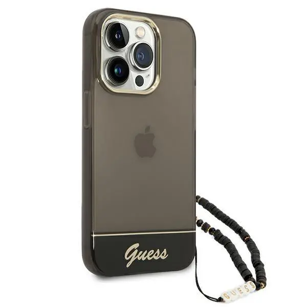 Etui Guess Translucent Pearl Strap GUHCP14XHGCOHK do iPhone 14 Pro Max