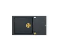 Quadron HCQE58650U8_PVDG1 P2O Evan 136 XL Granitowy Czarny metalik/Złoty