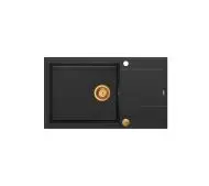 Quadron HCQE58650U7_PVDC1 P2O Evan 136 XL Granitowy Czarny mat/Miedziany
