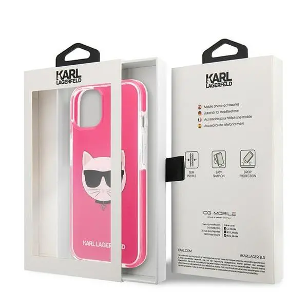 Etui Karl Lagerfeld Choupette Head KLHCP13STPECPI do iPhone 13 mini