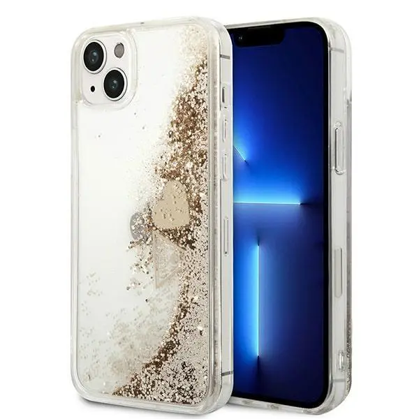 Etui Guess Glitter Charms GUOHCP14MGLHFLGO do iPhone 14 Plus