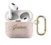 Etui na słuchawki Guess 4G Script Metal Collection GUA34GSMP do AirPods 3 Różowy