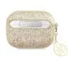 Etui na słuchawki Guess Glitter Flake 4G Charm GUAP2GLGSHD do AirPods Pro 2 Złoty