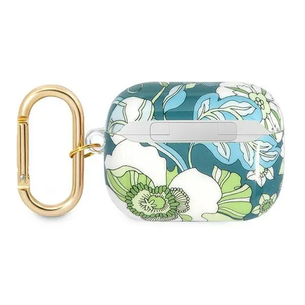 Etui na słuchawki Guess Flower Strap Collection do AirPods Pro Niebieski